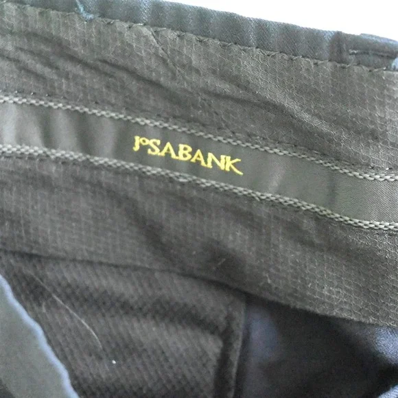 Jos A Bank 36x32 Navy Blue 100% Wool Pleated Front‎ Mens Dress Pants - Picture 6 of 9